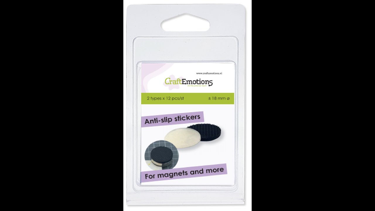 Anti-slip stickers - CraftEmotions Magnetic Glass Craft Mat- EN