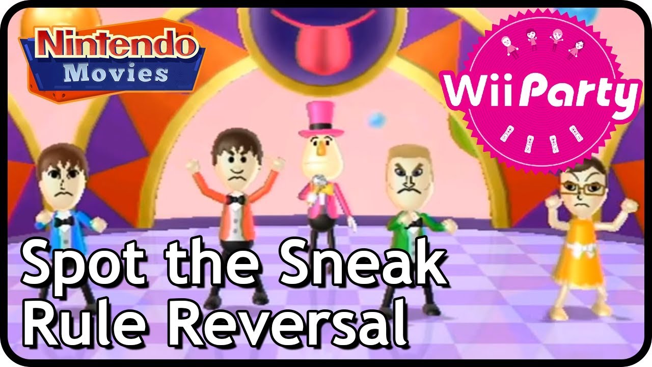 Wii Party - Spot the Sneak/Rule Reversal (2 players)