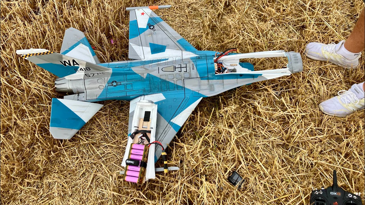 Freewing F-16 90mm V2 - 8S2P LiIon 9000mAh CRASH - Briefing by @funflyers8244