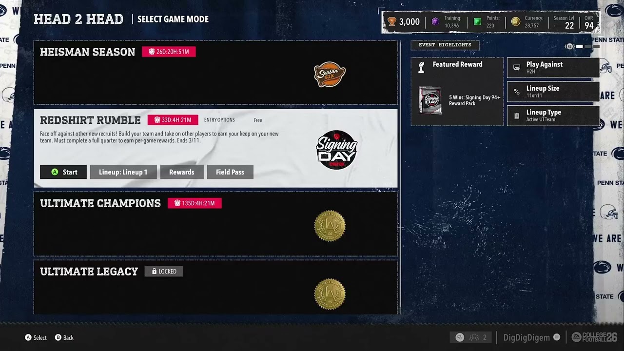 Try be the best CB/QB RTG and other games (Part 24/35)