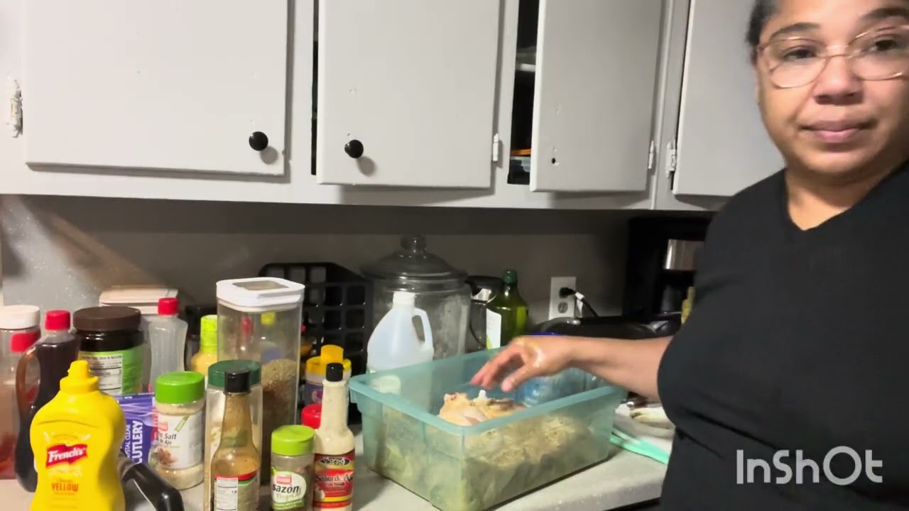 Cocinando pollo frito