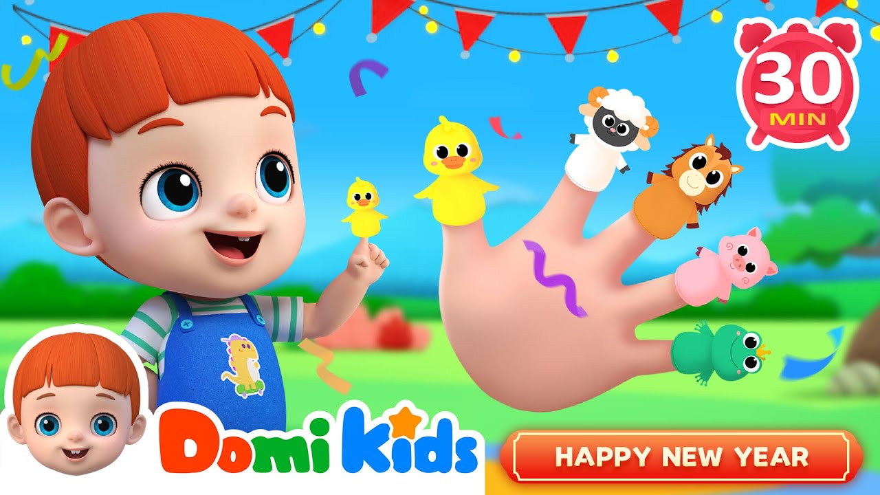 Happy New Year!Finger Family For All Kids | Domi Kids Nursery Rhymes & Kids Songs - Educational Song