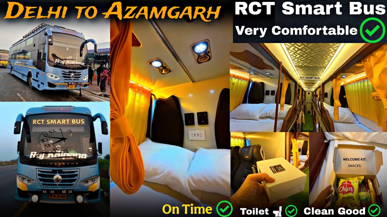 Delhi to Azamgarh By RCT Smart Bus ! Ye Bus Nahi Ek Mahal🏰🏯 Hai ! Indian Bus Service Delhi 
