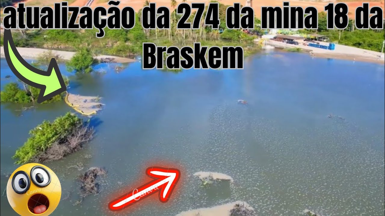 Atualiza&ccedil;&atilde;o 274 da Mina 18 da BRASKEM no Mutange |Macei&oacute; | Alagoas Brasil | visto de cima