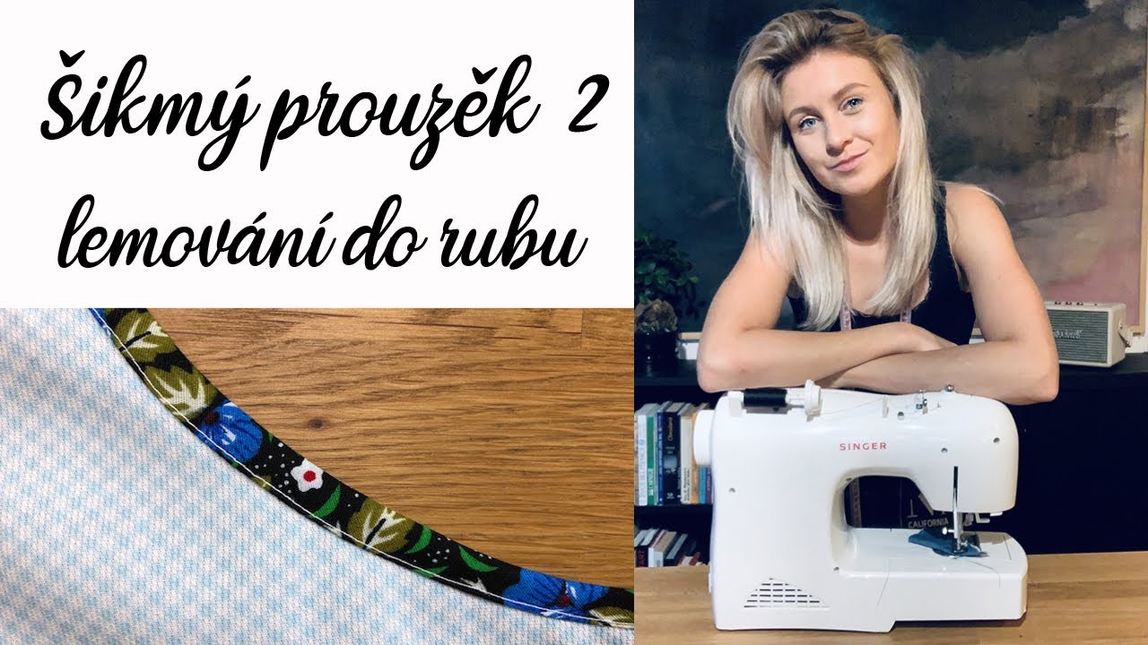 Šikmý proužek II lemování do rubu