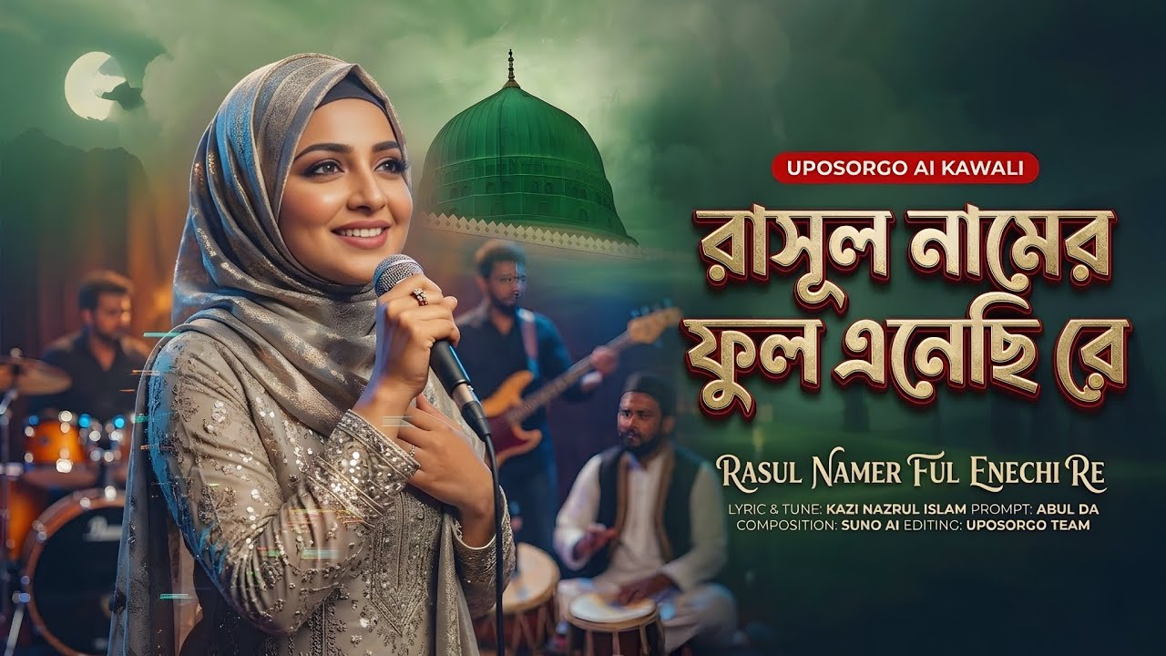 রাসূল নামের ফুল এনেছি রে | Rasul Namer Full Enechi Re | Nazrul Geeti AI Remake 2026 | উপসর্গ গান