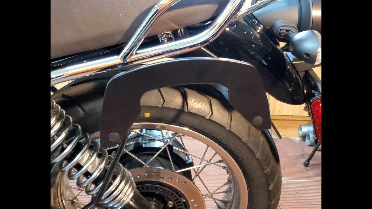 Hepco and Becker Saddle Bag C Bow Kit Installation on a Moto Guzzi V7 Special