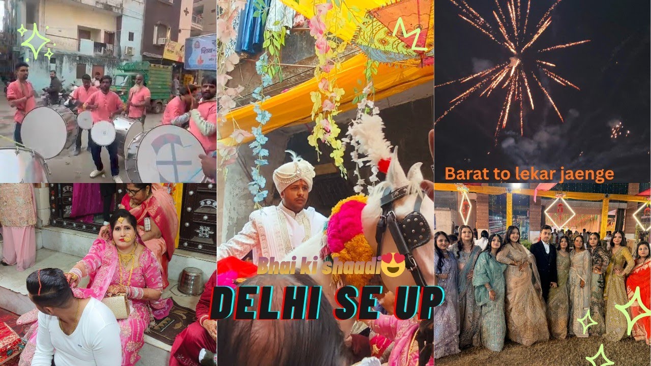Hum toh baraat leke jaayenge 😎 | Delhi to UP wedding vlog #bhaikishaadi 