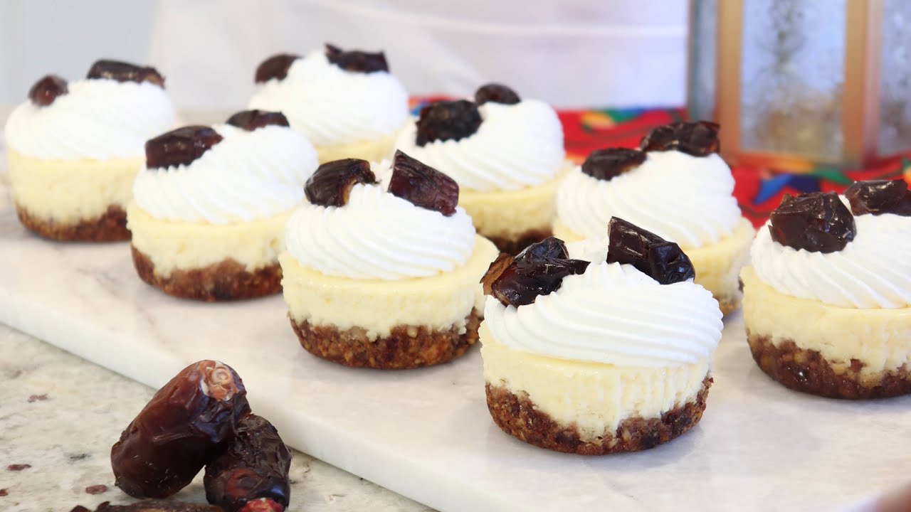 Mini Dates Cheesecake - تشيز كيك التمر