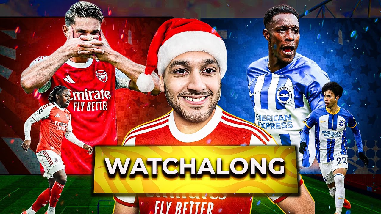 Arsenal Vs Brighton and Hove Albion | Premier League | Live Reaction and Watchalong