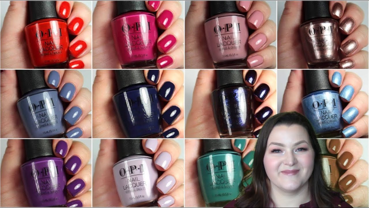 OPI Fall 2021 Downtown LA | Live Swatch + Dupes/Comparisons