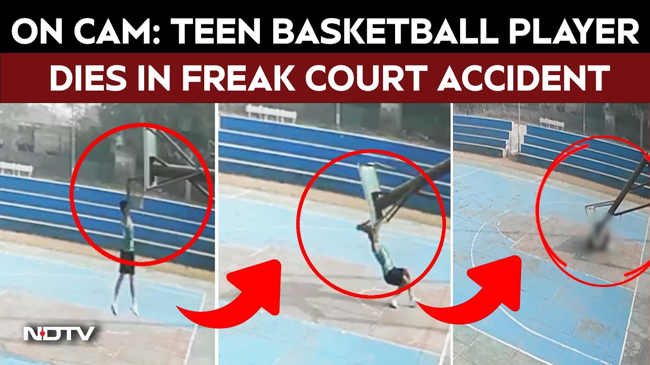 Haryana News | On Camera, Teen Basketball Player Dies In Freak Court Accident In Rohtak