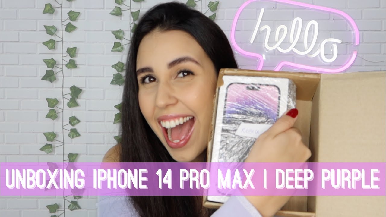 COMPREI IPHONE 14 PRO MAX DEEP PURPLE | UNBOXING