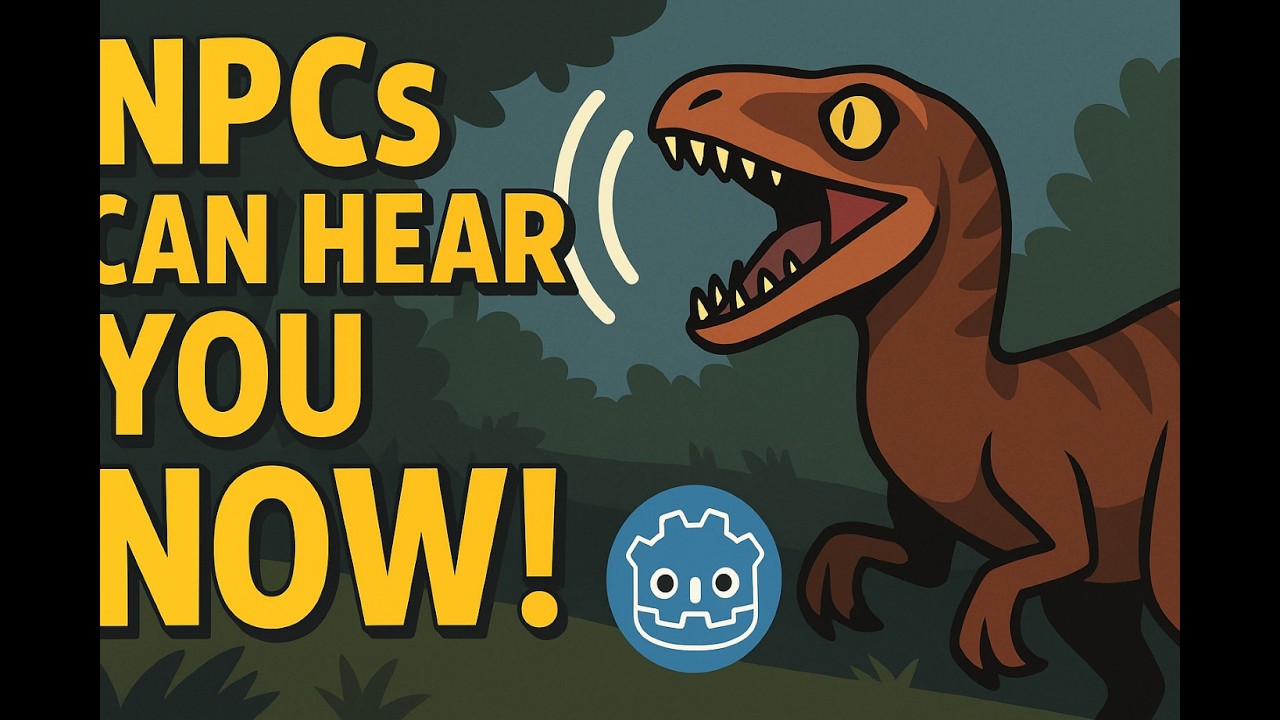 I Taught My Dino NPCs to Hear in Godot &ndash; Big AI Upgrade for Dino survival game