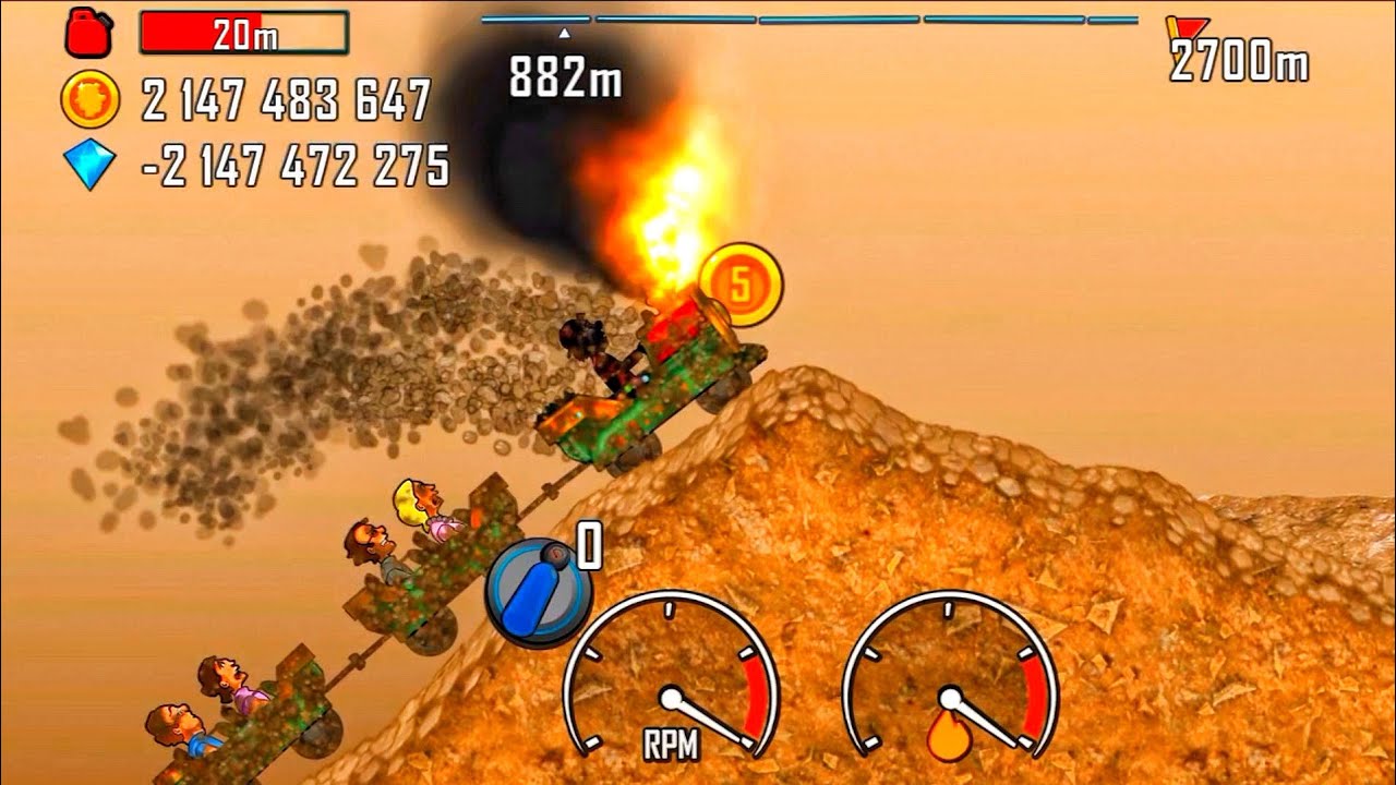 Hill Climb Racing - kiddie express on mudpool | android iOS gameplay #696 Mrmai Gaming