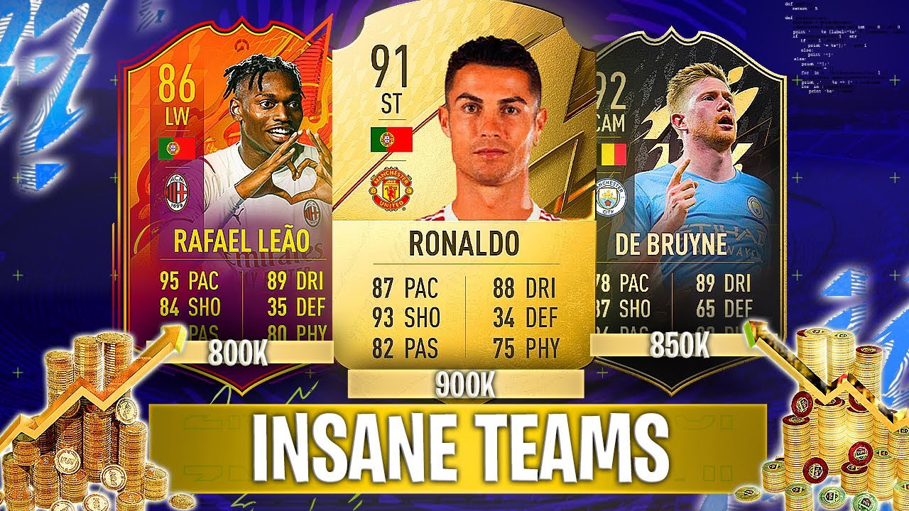 FIFA 22 BEST FUT CHAMPS TEAMS! BEST 800K, 810K, 820K, 830K, 840K, 850K, 860K, 870K, 880K, 890K, 900K