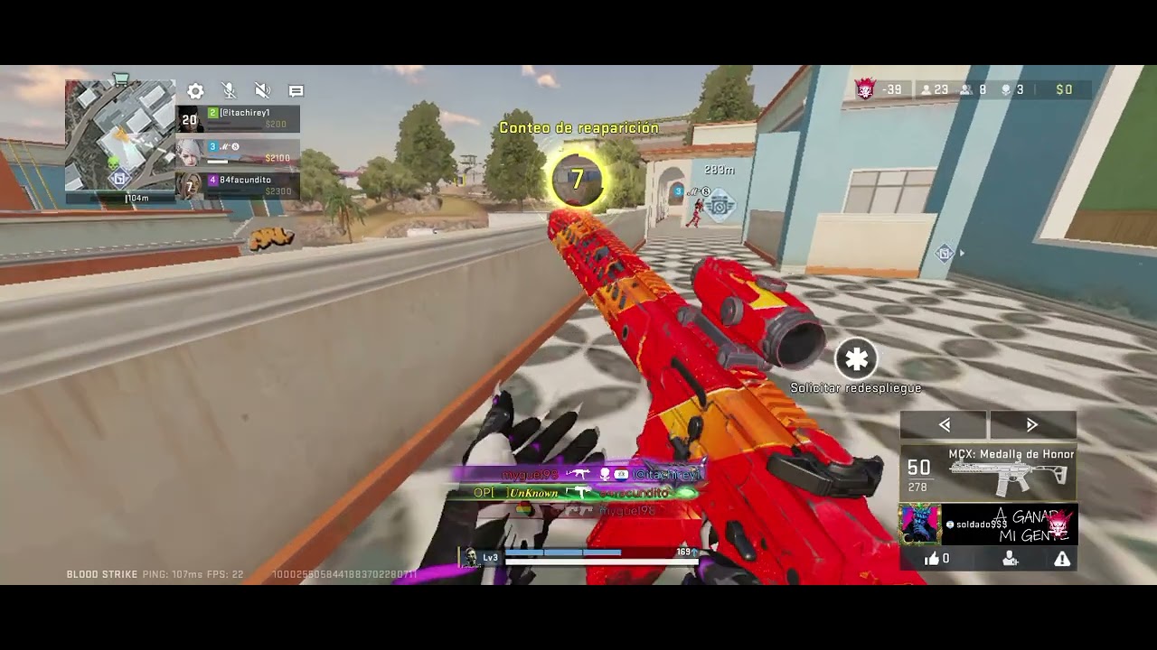 Jugando con poco lag y partida no tan  buena