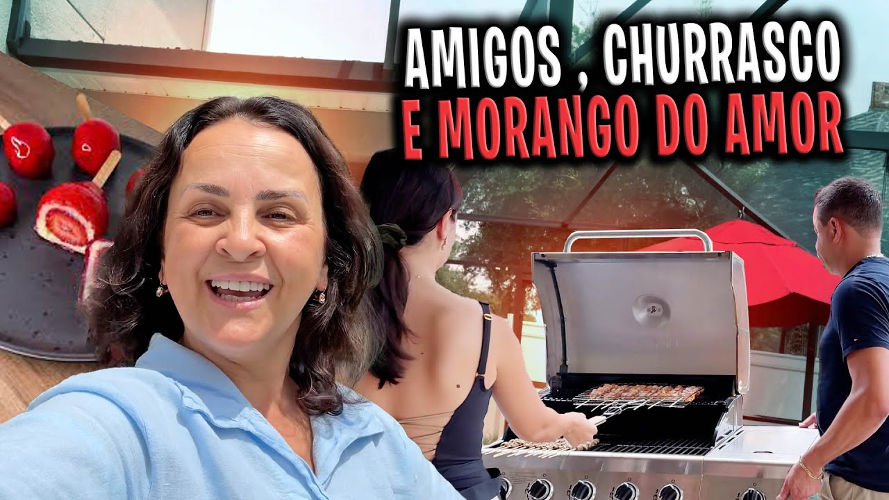 CHURRASCO DE ESPETINHOS - AMIGOS E MORANGOS DO AMOR 🥰 