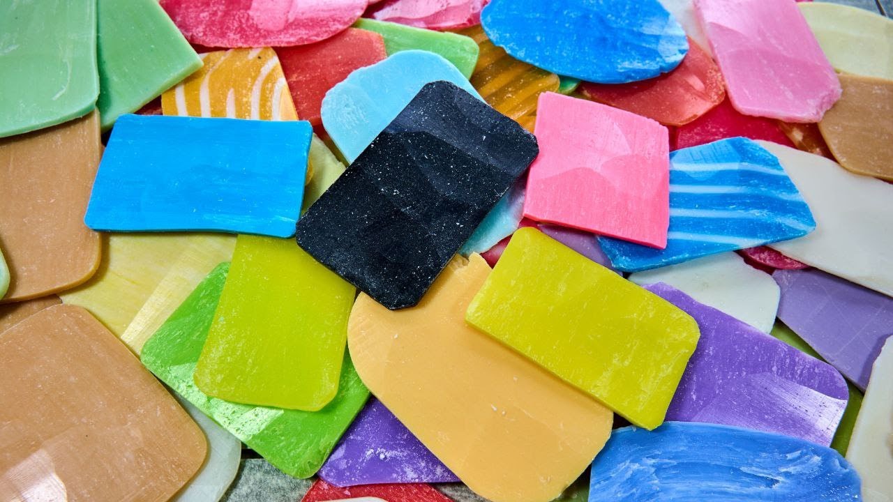 ASMR SOAP PLATES |  SOAP LEFTOVERS | Satisfying video| No talking | ASMR SOAP UK