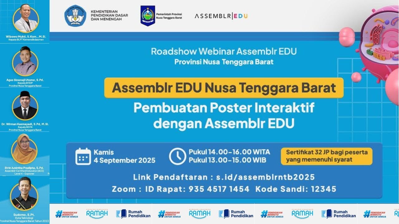 Roadshow Webinar Assemblr EDU Prov. NTB :  Poster Interaktif dengan Assemblr EDU