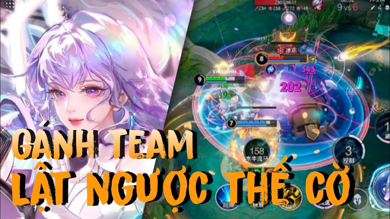 [Honor of kings/王者荣耀] Vương Chiêu Quân gánh team lật ngược thế cờ 