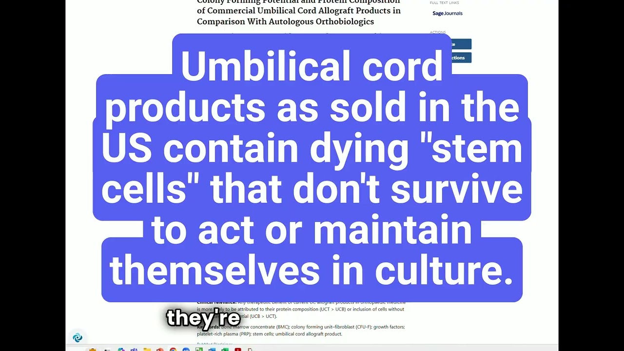Florida Senate Bill and Stem Cell Fraud?