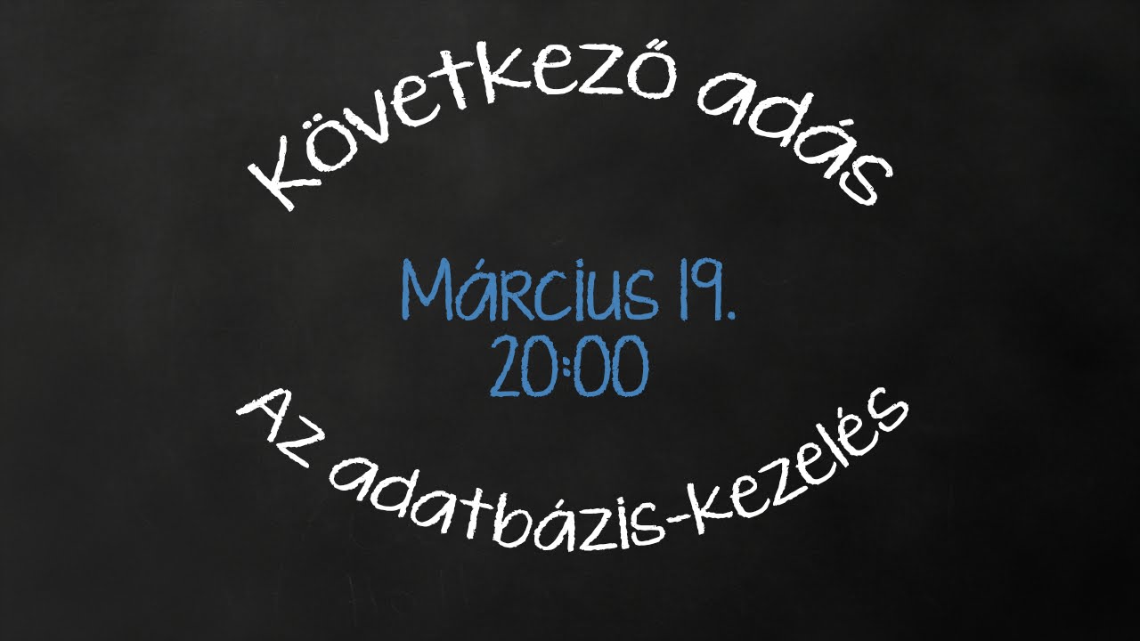 Webtudor S1E6: Az adatbázis-kezelés