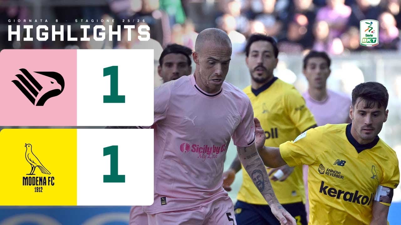 Palermo-Modena 1-1 | UN PUNTO a testa in classifica | HIGHLIGHTS Serie BKT