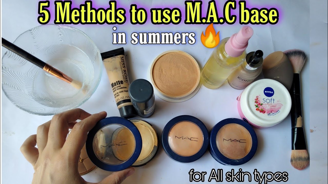 How to use Mac Base in summers| 5 methods to use Mac pancake | Professional #bridal and #party base