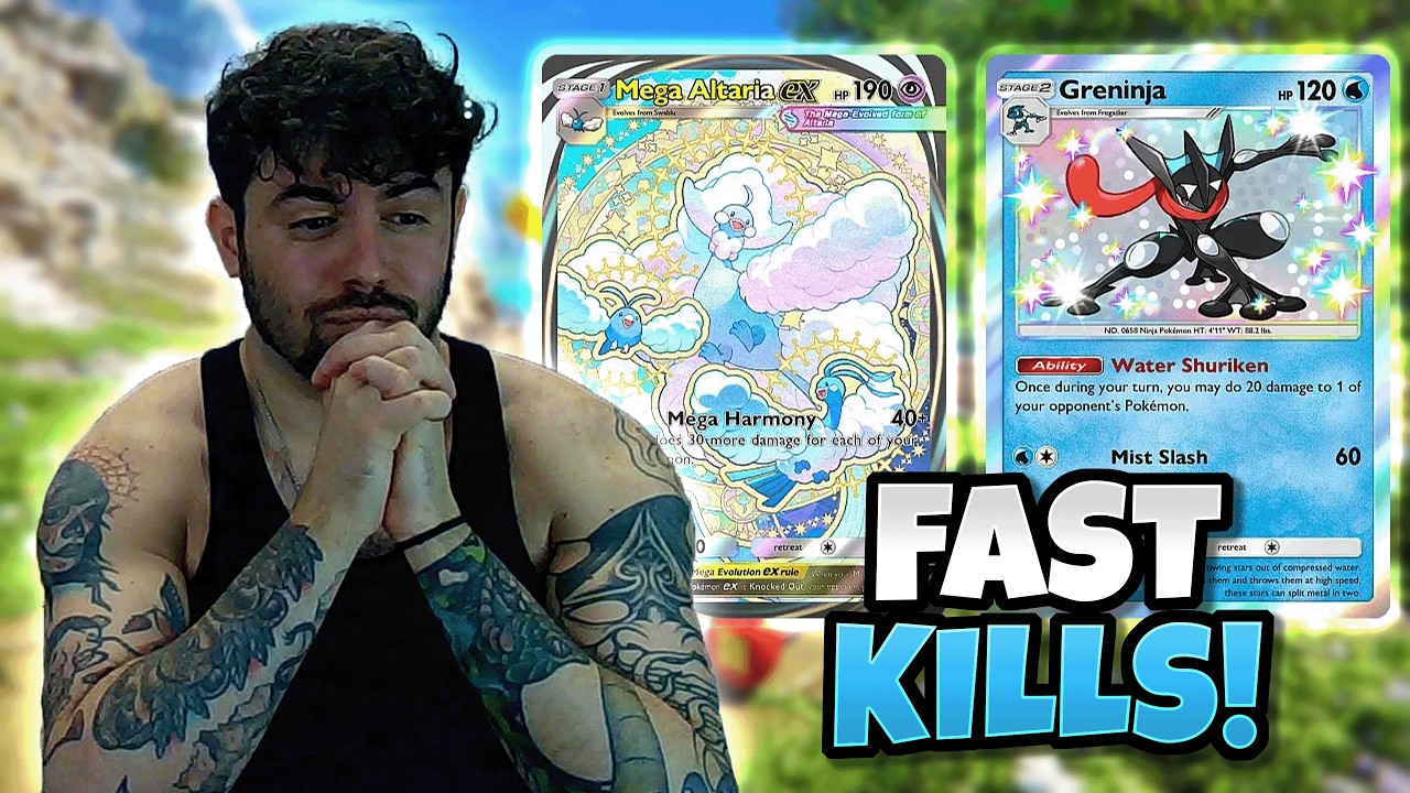 BENCH SNIPE e ATTACCHI VELOCI con MEGA NINJALTARIA EX! | Pokémon TCG Pocket