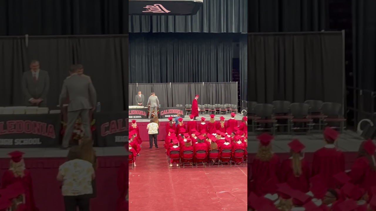 That&rsquo;s How You Get A Diploma💯 #graduation #backflip #offstage #classof2024 #soproud #hedidit