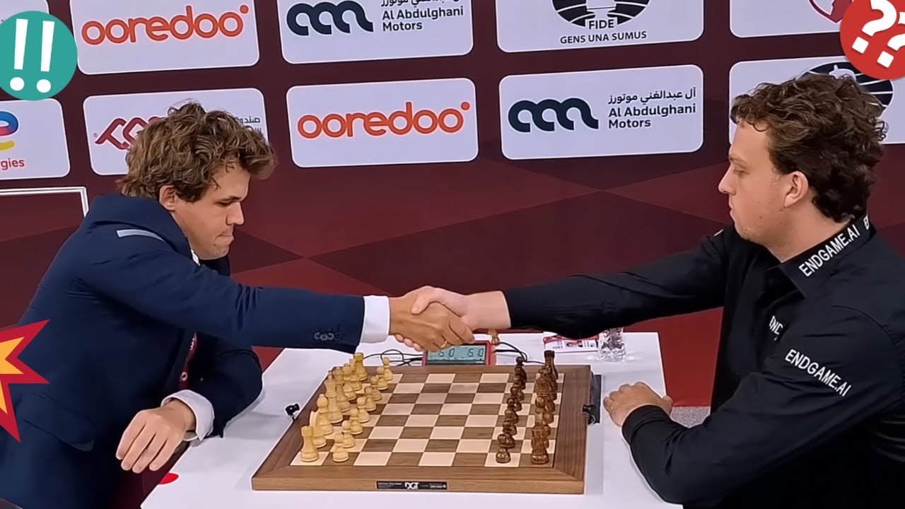 Magnus Carlsen vs Hans Moke Niemann | FIDE World Rapid 2025 🏆