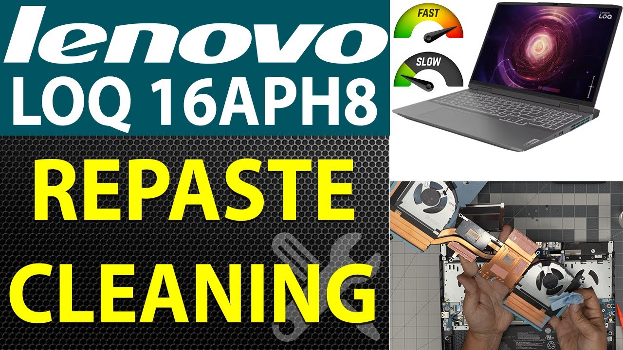 How to Repaste & Clean Your Lenovo LOQ 16APH8 | Thermal Paste & Cleaning Guide