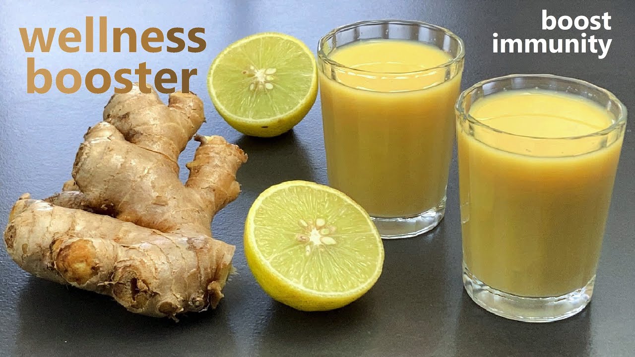 Immunity Boosting Ginger Shots | Wellness Booster | Ginger Lemon Shots | Anti Inflammatory