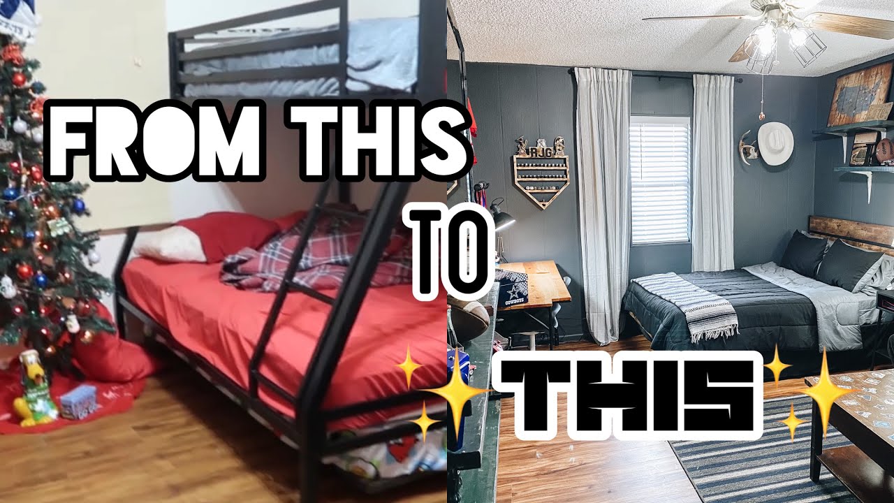 EXTREME MAKEOVER 🔨 BEDROOM EDITION🏡 LETS TRANSFORM MY TEENAGE SONS ROOM ✨ DIY TEENAGE BOY ROOM✨