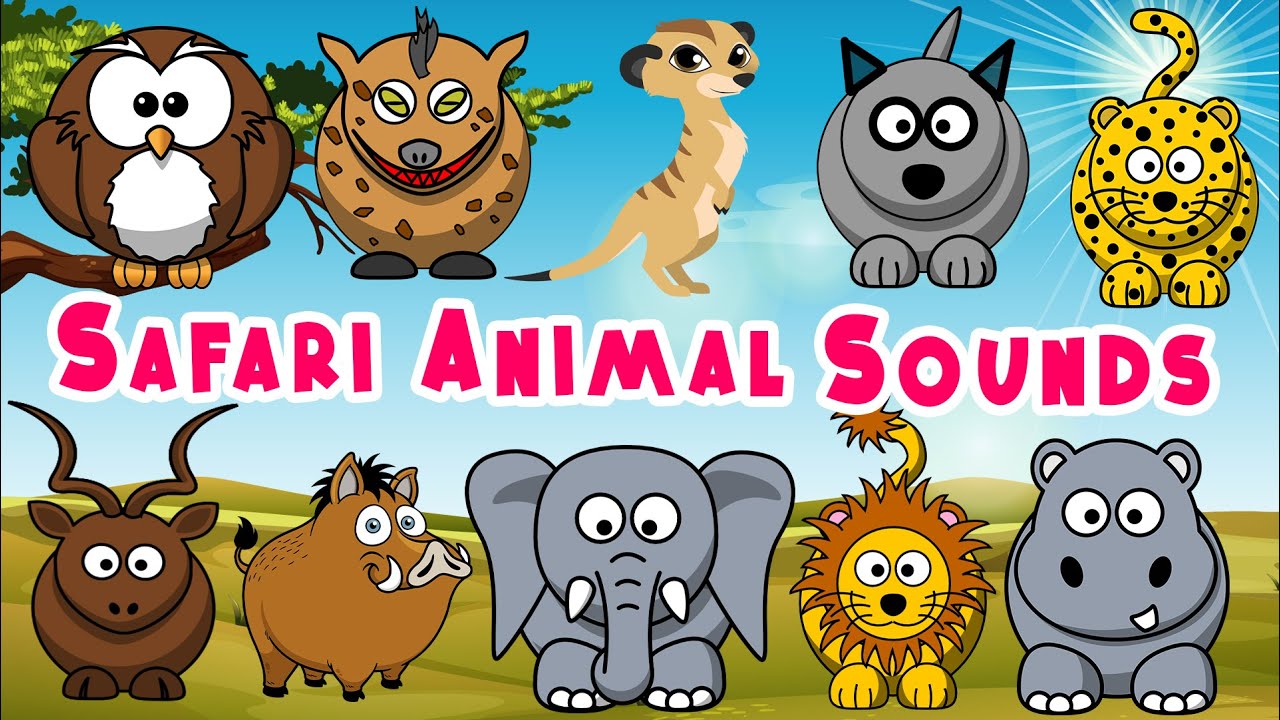 Safari Animal Sounds | Nursery Rhymes for Toddlers | LittleKidsTV
