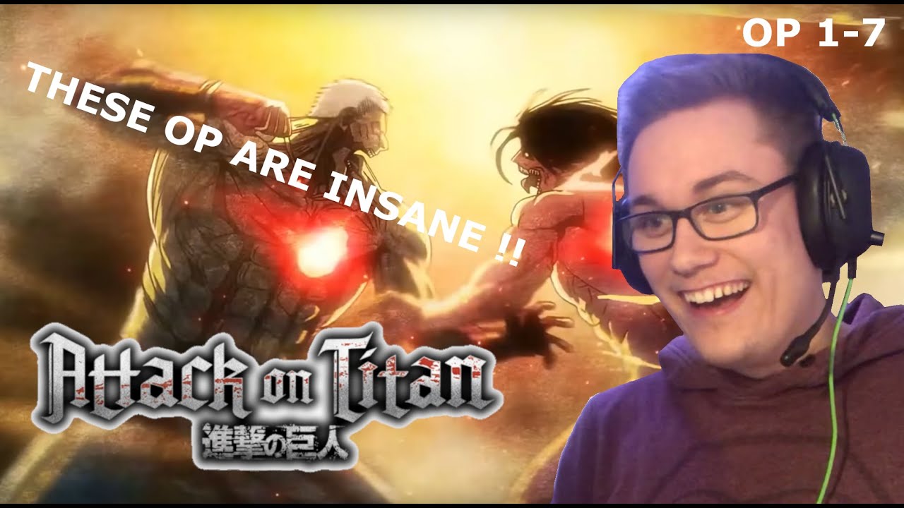 Attack on Titan Openings (1-7) FIRST TIME REACTION || SOOO INSANE!!!!