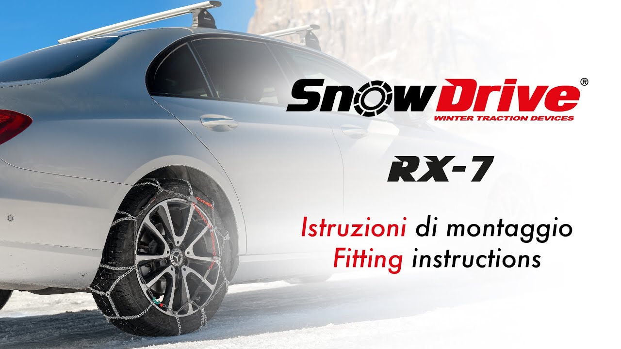 SnowDrive | RX 7 | guida all&rsquo;installazione delle catene da neve
