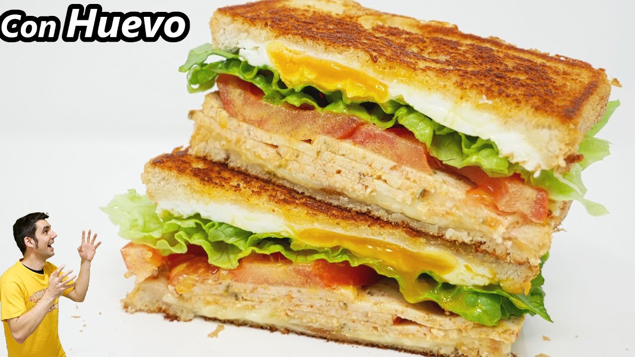 Cubre HUEVO FRITO con PAN ! SÁNDWICH CRUJIENTE súper FÁCIL!😋🥚😍