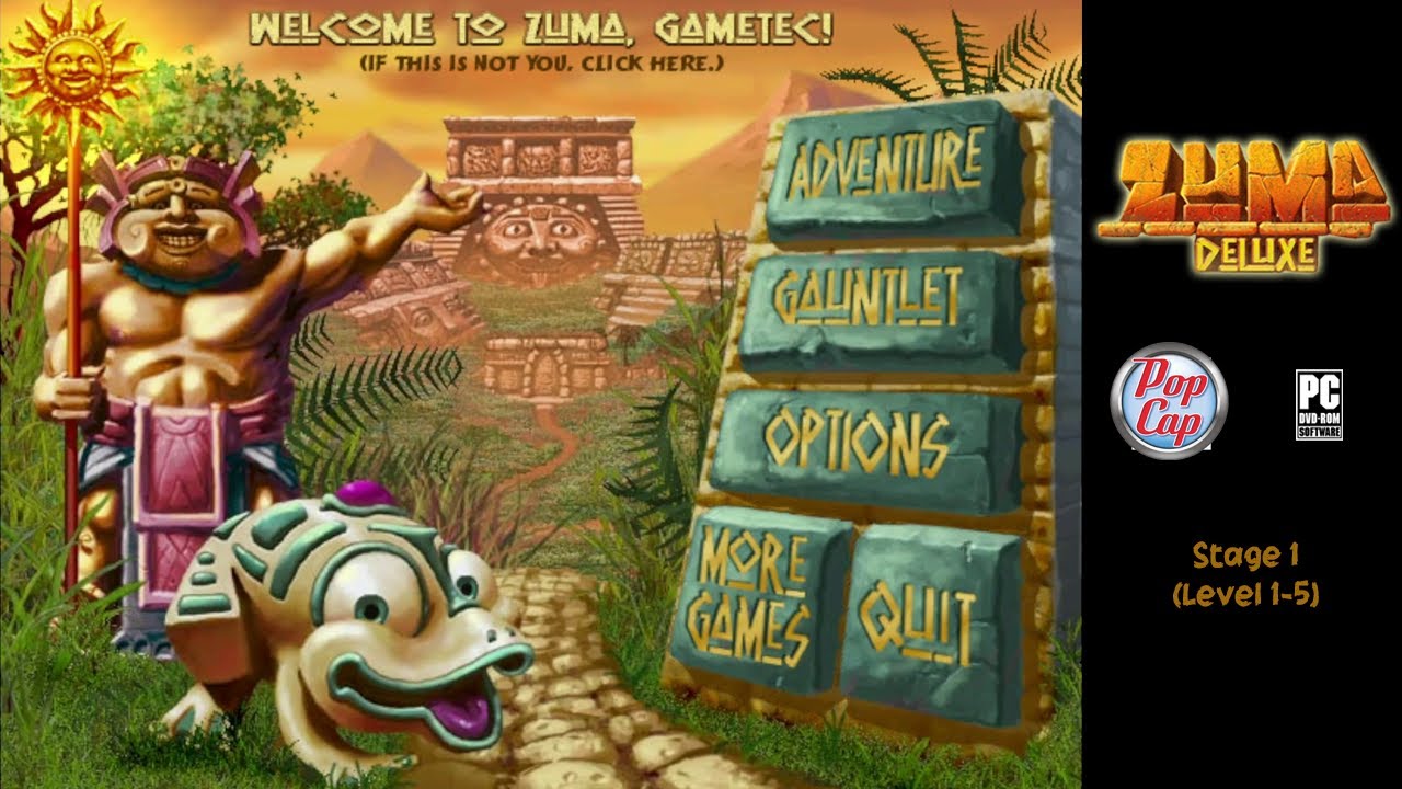 Zuma Deluxe PC Gameplay (1080p FULL HD)