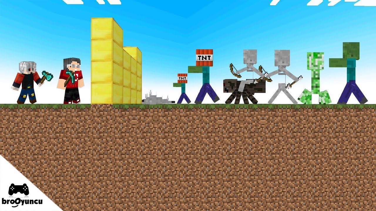 MİNECRAFT EN BÜYÜK ZOMBİ SALDIRILARI ALTIN KALE SAVUNMASI