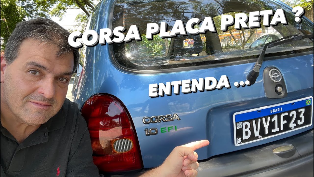 O PRIMEIRO CORSA PLACA PRETA DO BRASIL !! @chevroletbrasil