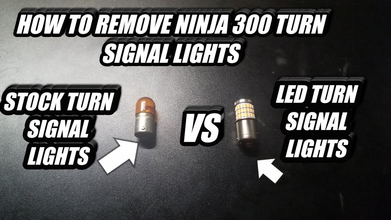 How To Remove Ninja 300 Turn Signal Lights