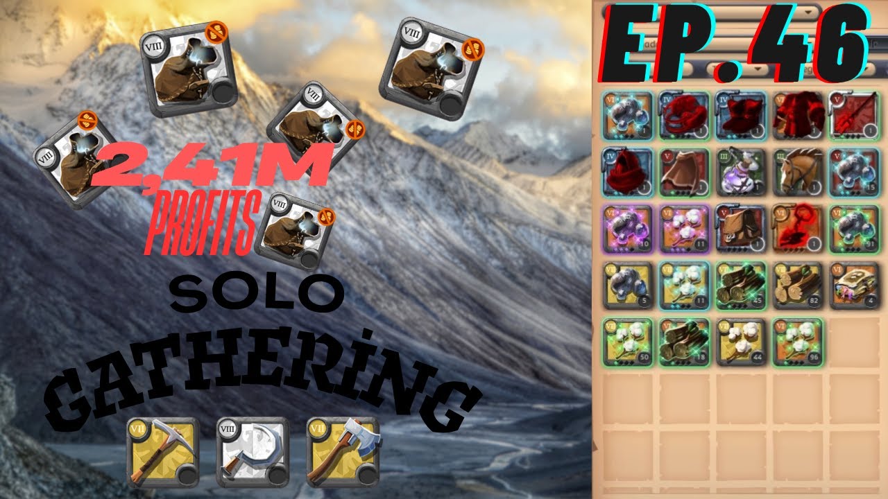 BLACK ZONE LOOT SPREE! | 2.41M SILVER PROFIT & 1 KILL! (Albion Online Solo Gathering)