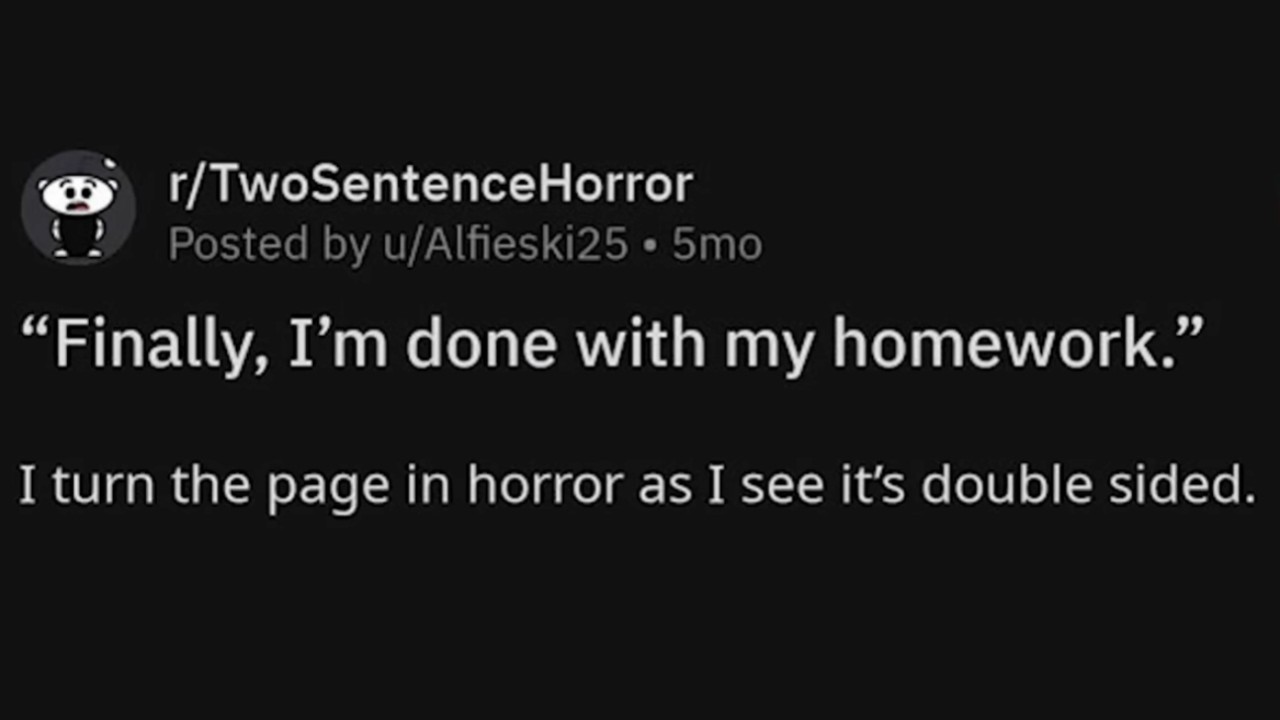 Funny Two Sentence Horror