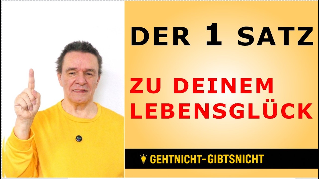 Hol dir deine Macht zurück! Der 1 Satz, der alles verändert.