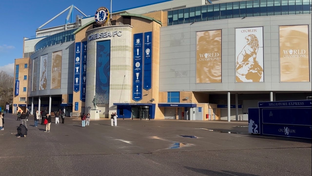 Morning Walk Outside Stamford Bridge | Chelsea FC Stadium | London Walk Tour