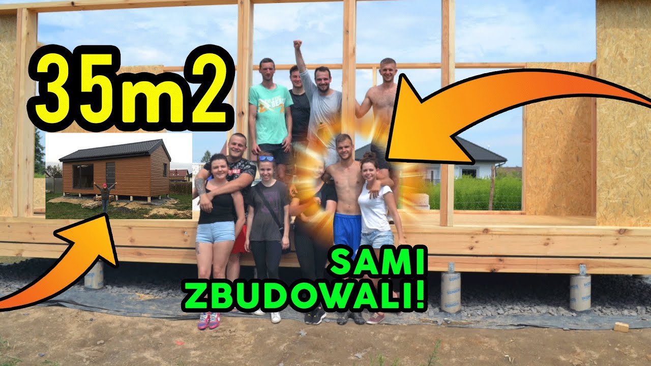 Dom szkieletowy 35m2, sami zbudowali! Dom bez pozwolenia, dom na zgłoszenie. Zbuduj sam dom 35m2.
