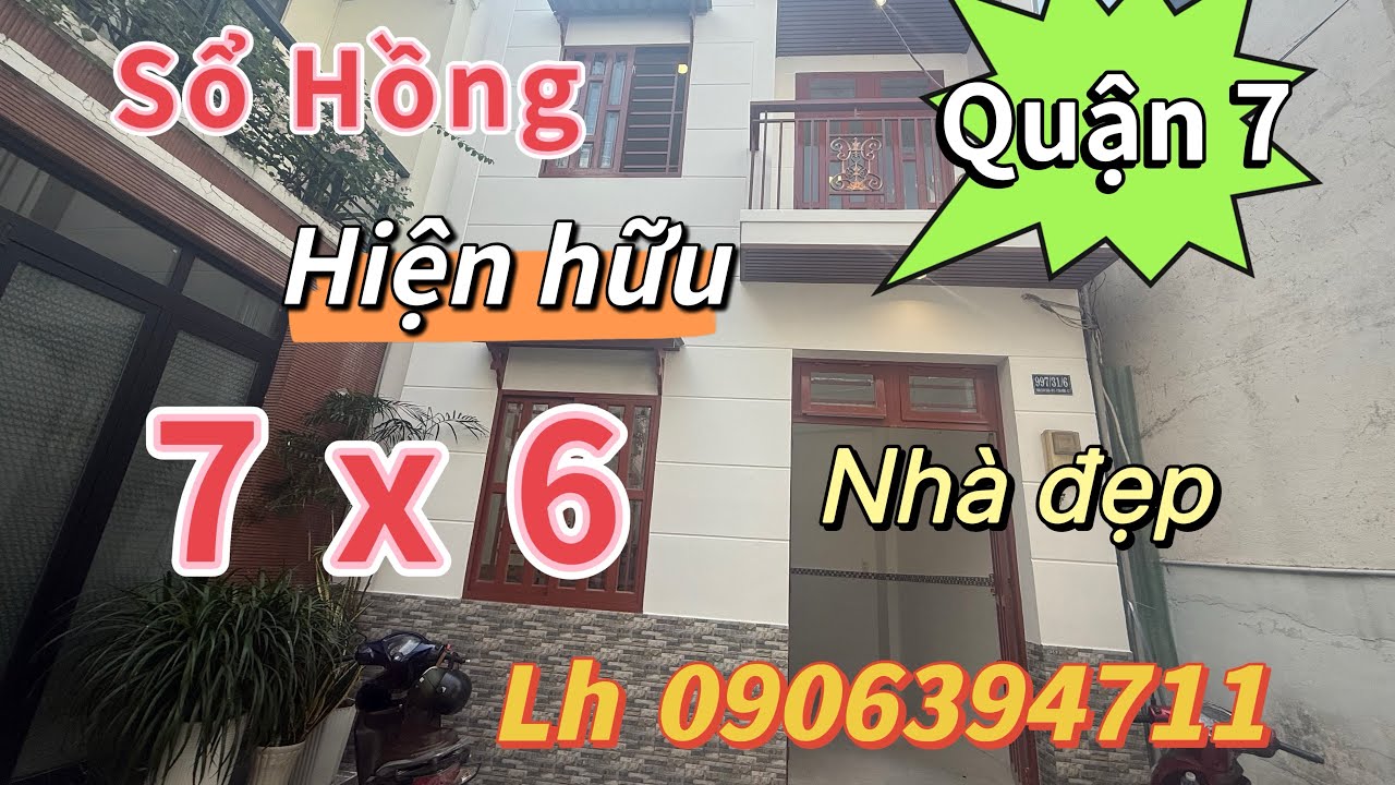 Quận 8)👉sổ Hồng riêng 💥DT 7 x6 một lầu 2p2wc Hẽm trước nhà 6 m cách đường chín 40 m 🌺Lh 0906394711