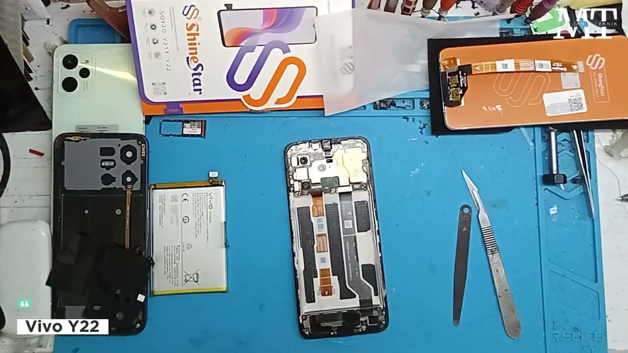 Tutorial Lengkap Cara Ganti LCD Vivo Y22,Laya LCD Blank akibat jatuh 